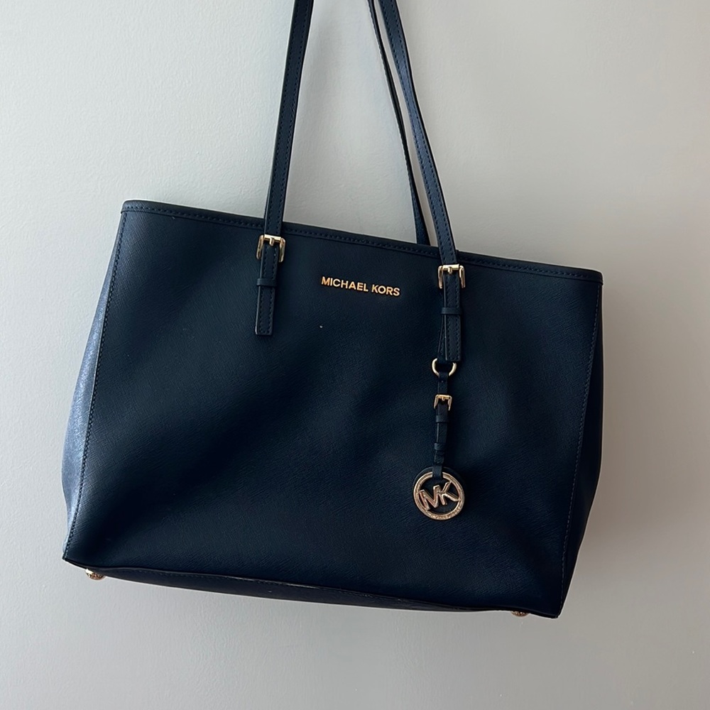 Large Michael Kors Navy Tote